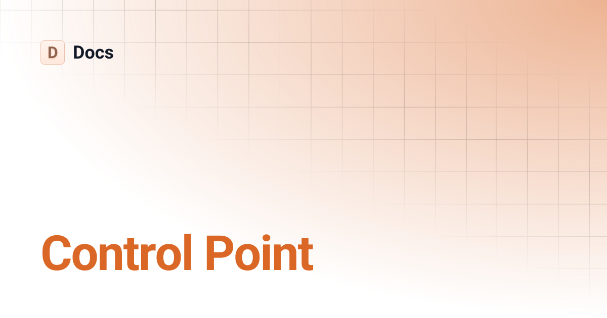 Control Point | Docs